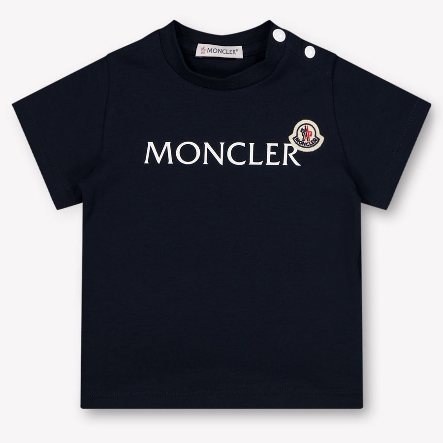 Moncler Baby Boys T-Shirt in Navy