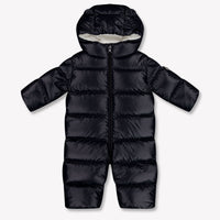 Moncler Alanie Baby Unisex Ski Suits In Navy