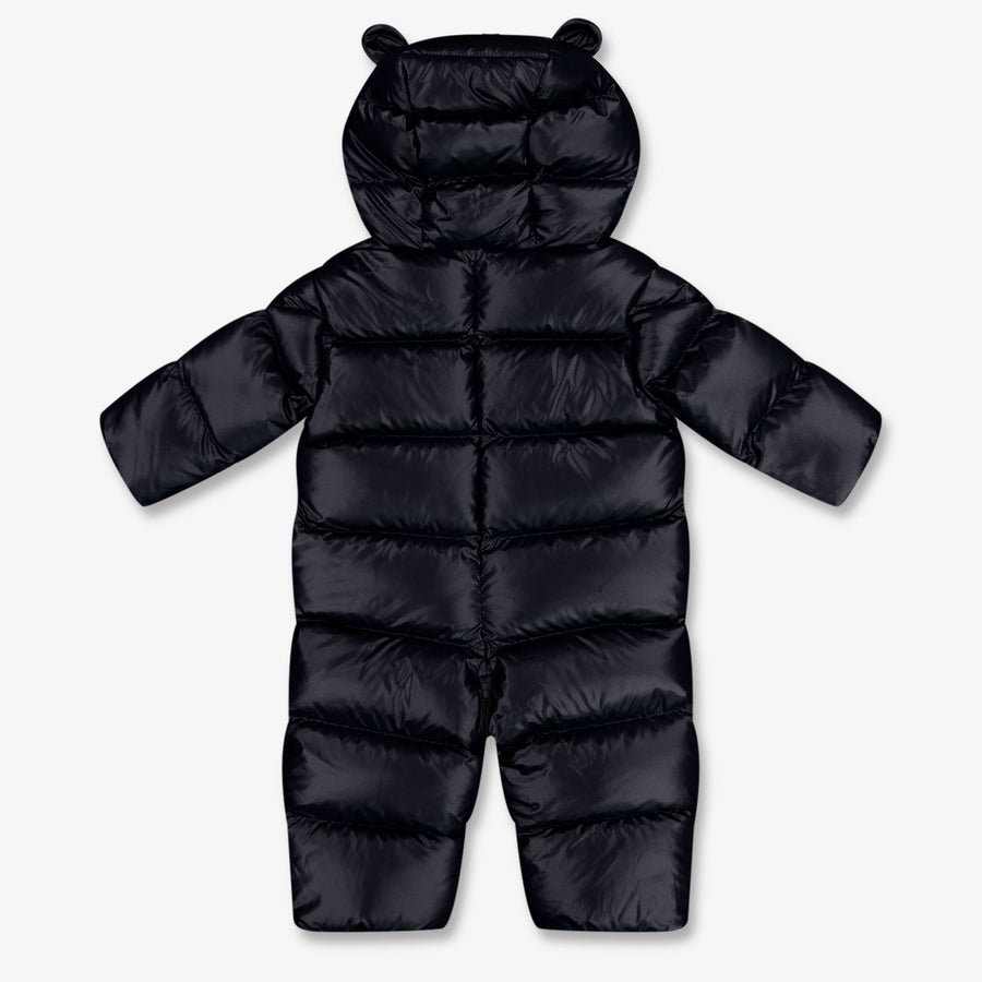 Moncler Alanie Baby Unisex Ski Suits In Navy