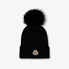Moncler Kids Girls Hat In Black