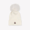 Moncler Kids Girls Hat In OffWhite