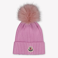 Moncler Kinder Meisjes Muts In Licht Roze