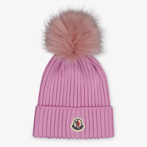 Moncler Kinder Meisjes Muts In Licht Roze