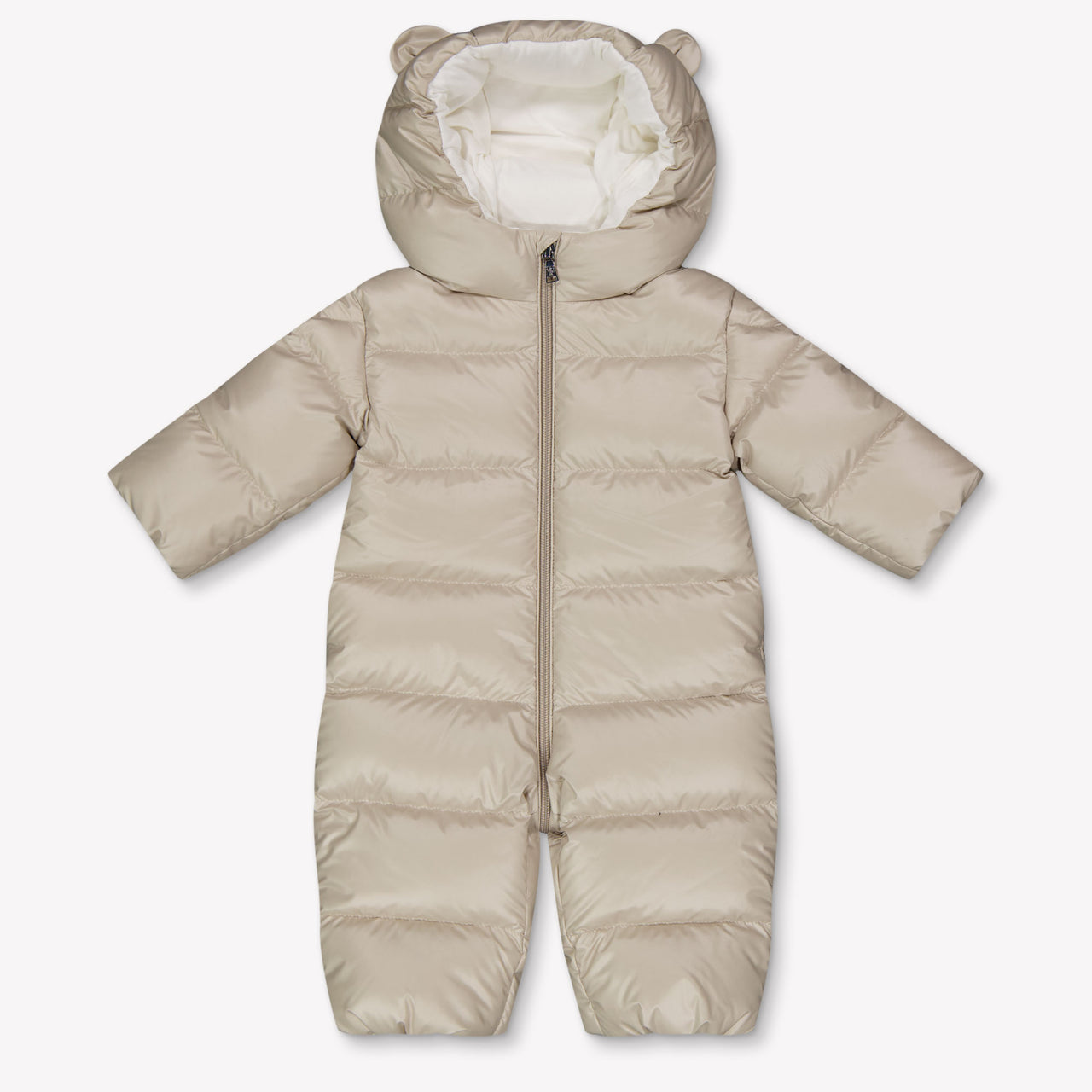 Moncler Alanie Baby Unisex Ski Suits In Beige
