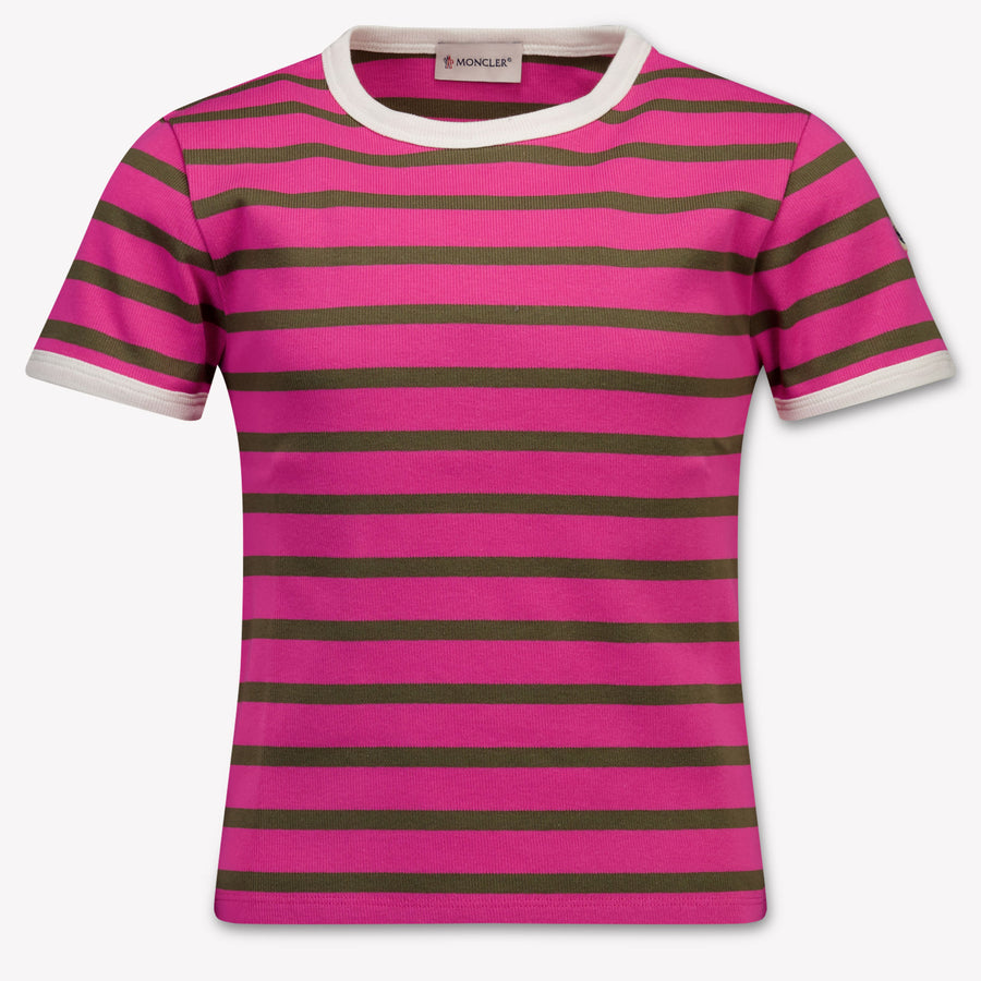 Moncler Girls T-Shirt in Fuchsia