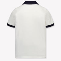 Moncler Kids Boys Polo In White