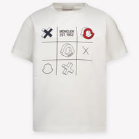 Moncler Kinder Jongens T-Shirt In Wit