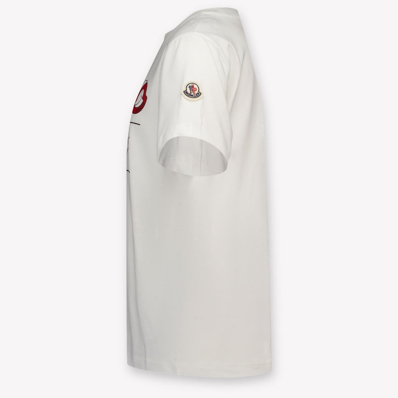 Moncler Kinder Jongens T-Shirt In Wit