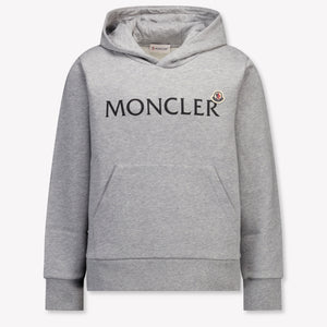 Moncler Kids Boys Sweater In Gray