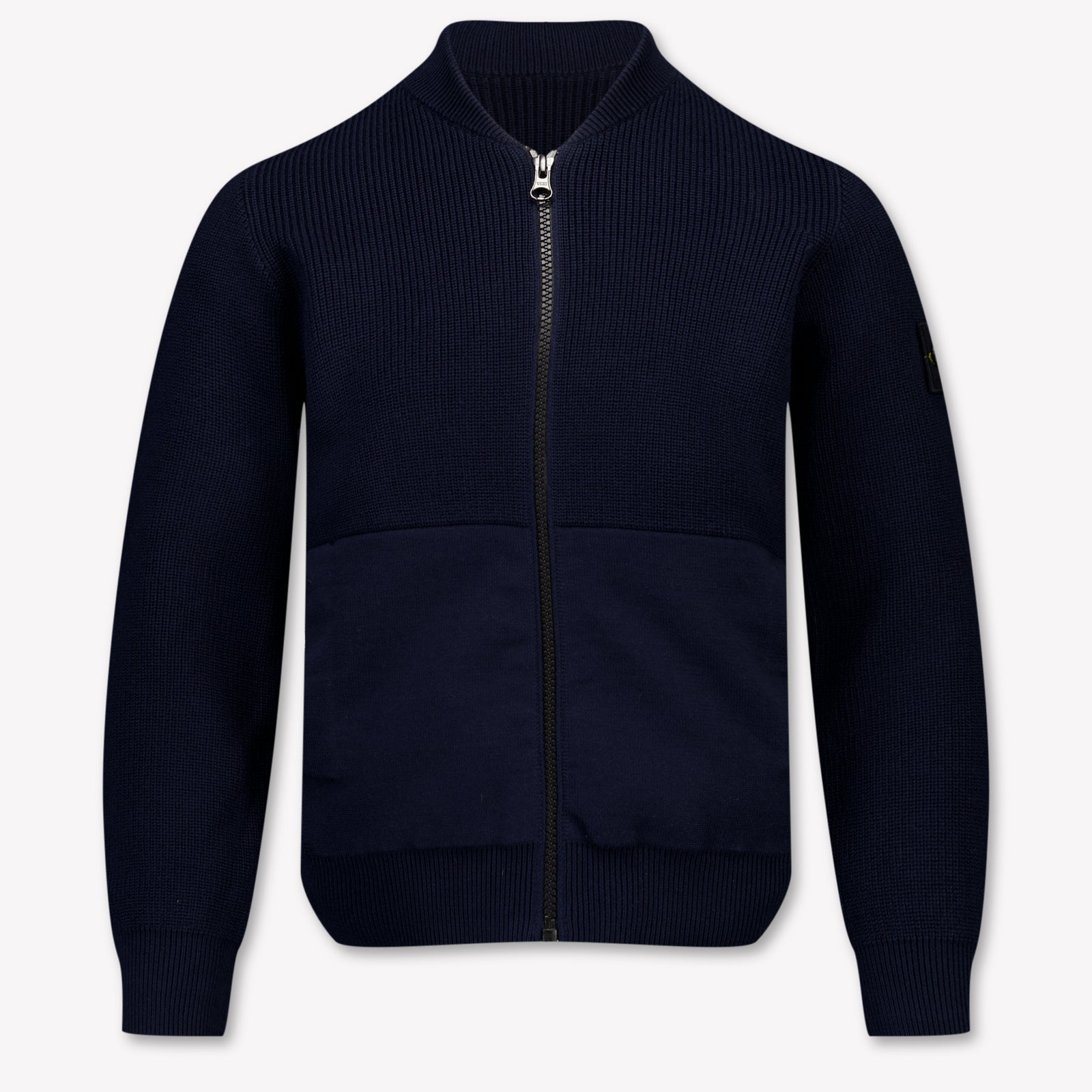 Stone Island Kids Boys Cardigan In Navy