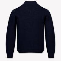 Stone Island Kids Boys Cardigan In Navy