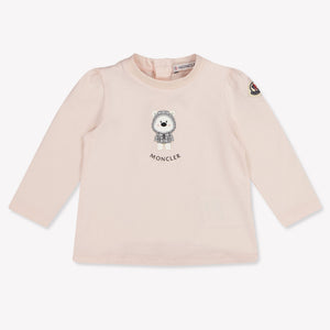 Moncler Baby Girls T-Shirt In Light Pink