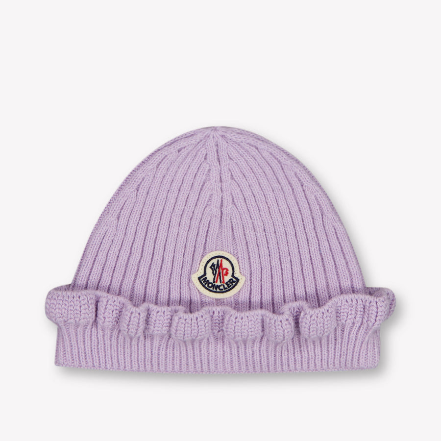 Moncler Baby Girls Beanie in Lila
