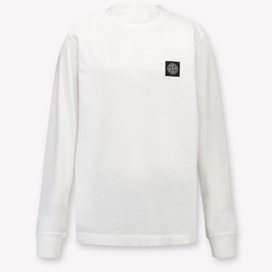 Stone Island Kids Boys T-Shirt In White