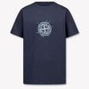 Stone Island Kinder Jongens T-Shirt In Navy