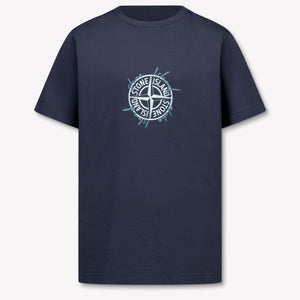 Stone Island Kids Boys T-Shirt In Navy