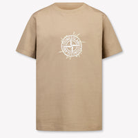 Stone Island Kids Boys T-Shirt In Light Gray