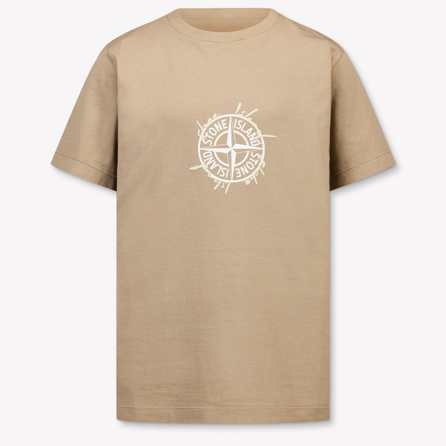 Stone Island Kids Boys T-Shirt In Light Gray