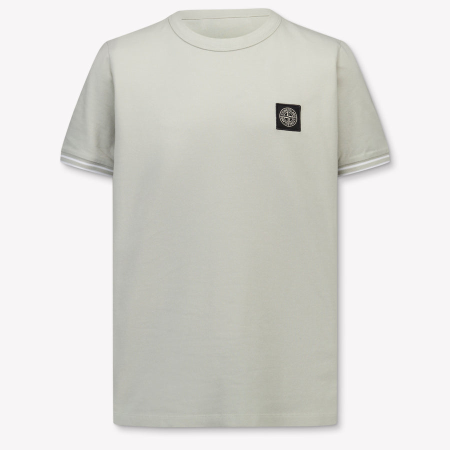 Stone Island Kids Boys T-Shirt In Light Gray