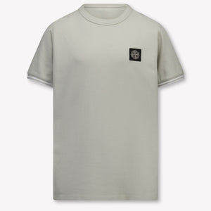 Stone Island Kids Boys T-Shirt In Light Gray