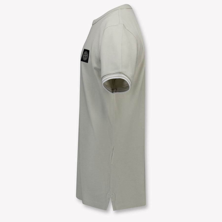 Stone Island Kids Boys T-Shirt In Light Gray