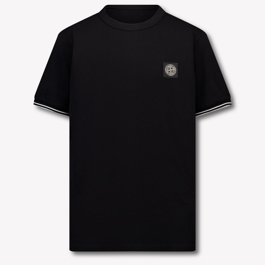Stone Island Kids Boys T-Shirt In Black