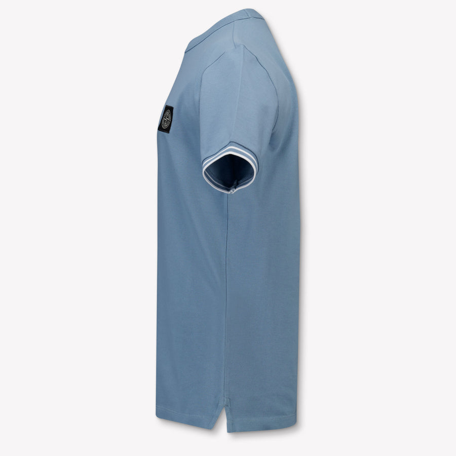 Stone Island Kinder Jongens T-Shirt In Blauw