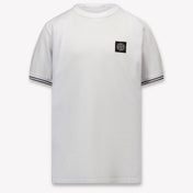 Stone Island Kids Boys T-Shirt In White