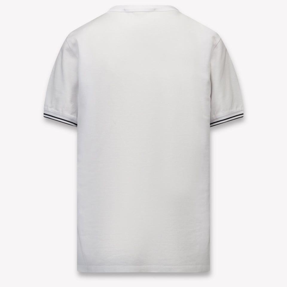 Stone Island Kids Boys T-Shirt In White