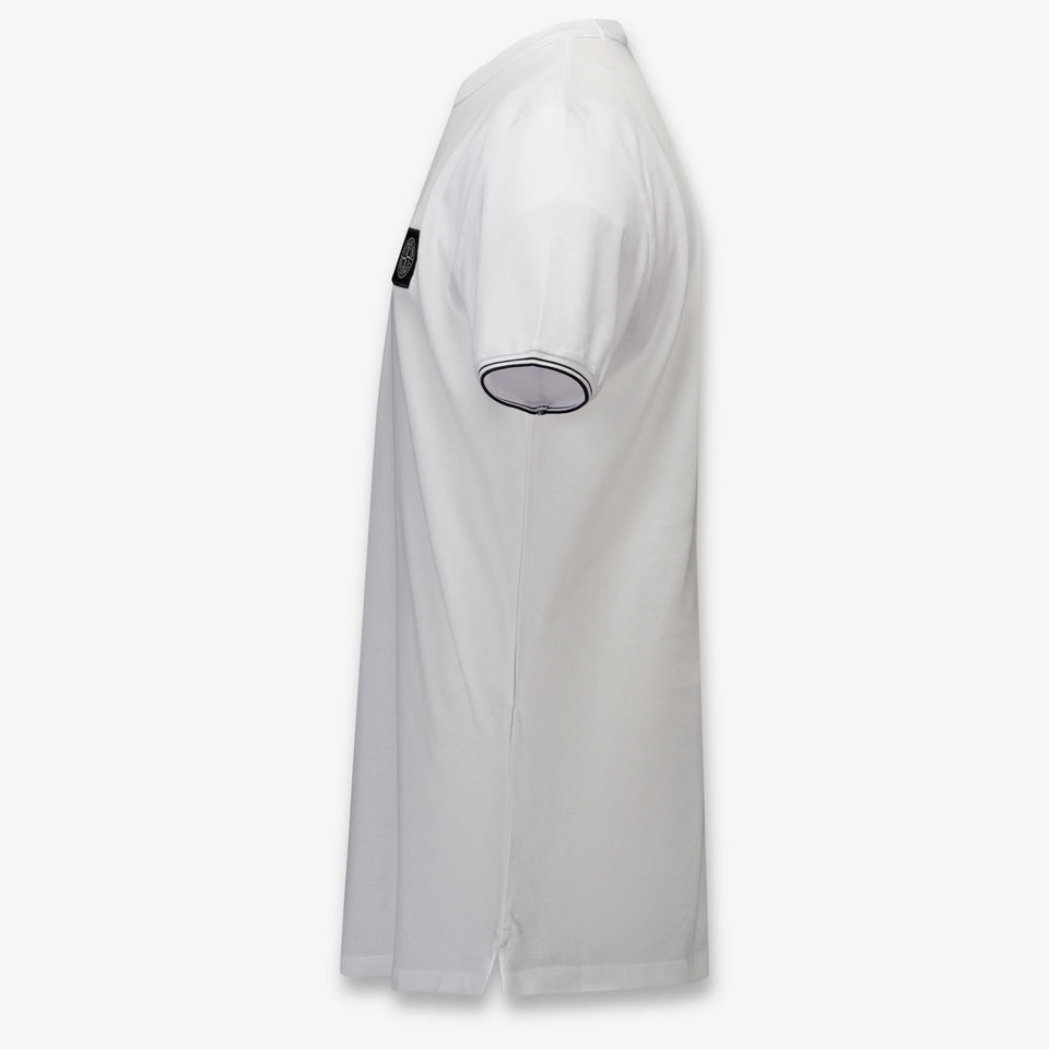 Stone Island Kids Boys T-Shirt In White