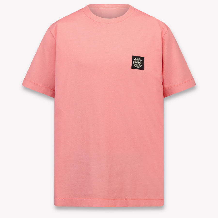 Stone Island Kids Boys T-Shirt In Red