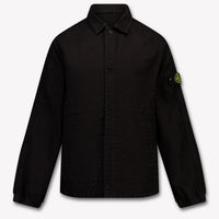 Stone Island Kids Boys Summer jacket In Black