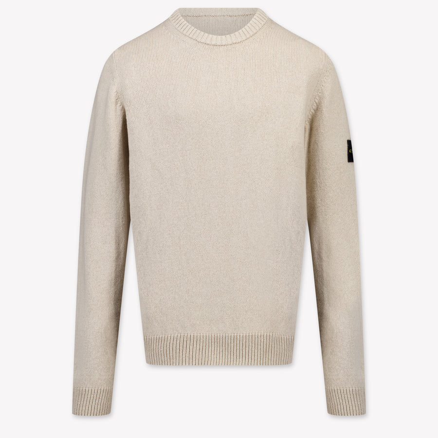 Stone Island Kids Boys Sweater In Beige