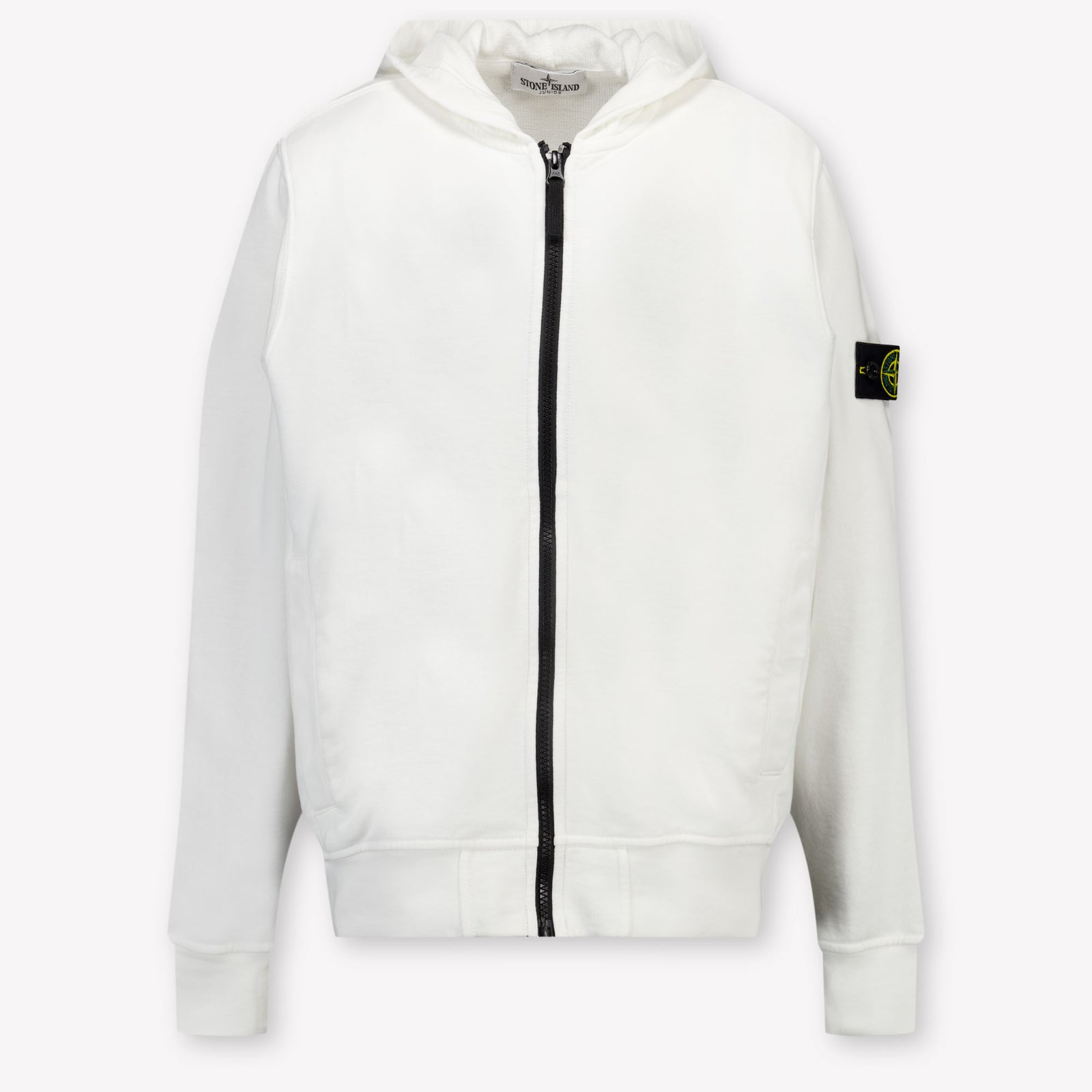 Stone Island Kids Boys Cardigan In White