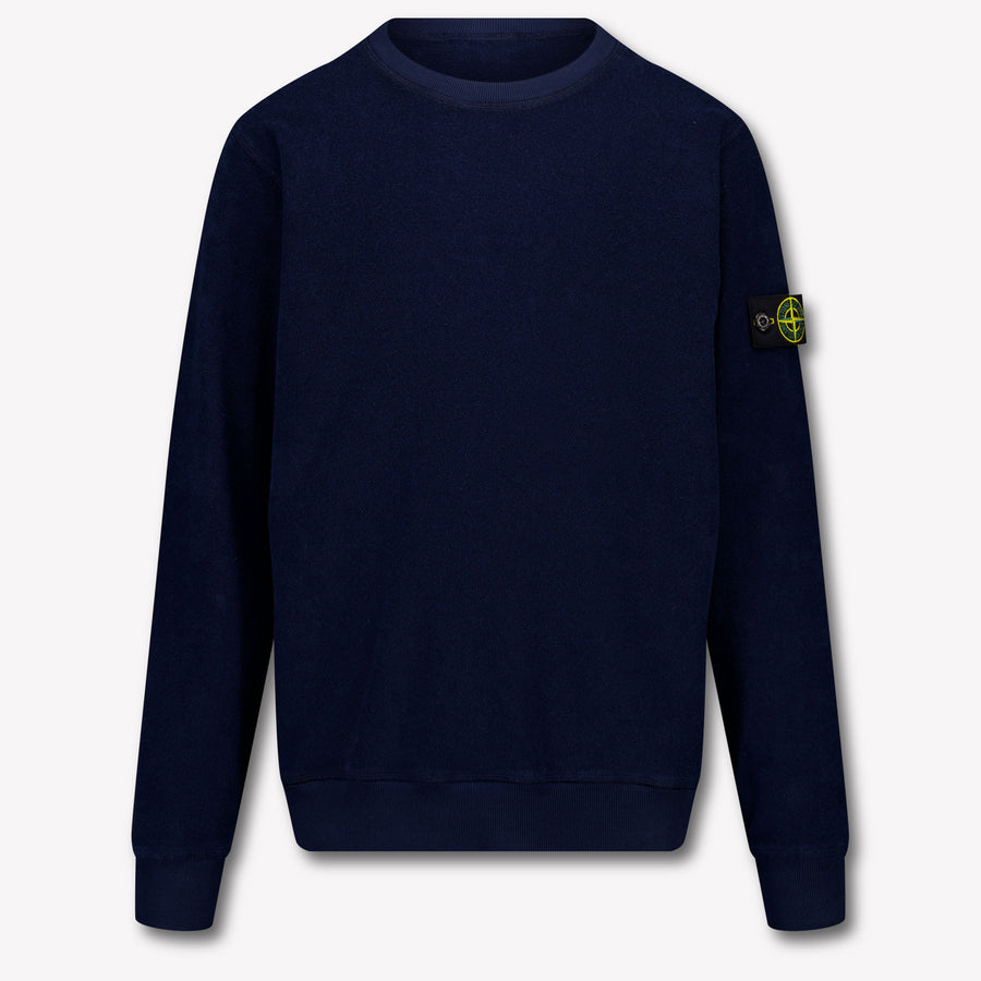 Stone Island Kids Boys Sweater In Blue