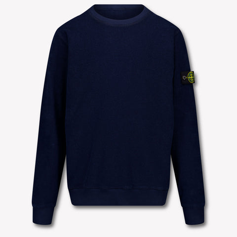 Stone Island Kids Boys Sweater In Blue