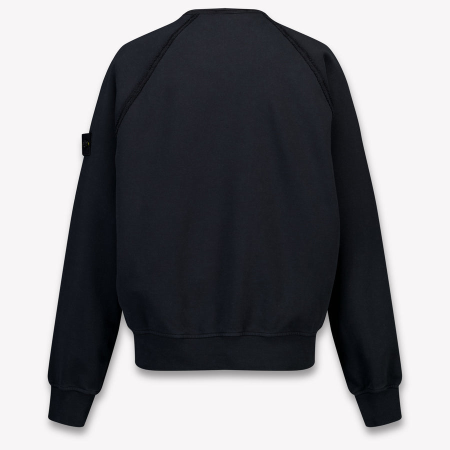 Stone Island Kids Boys Sweater In Black