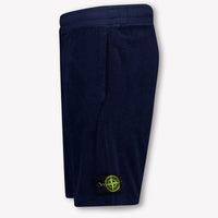 Stone Island Kids Boys Shorts In Blue