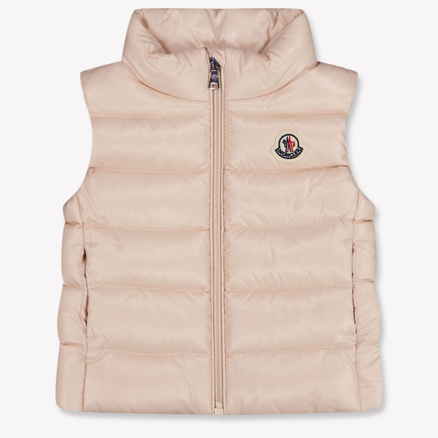 Moncler Ghany Baby Girls Gilet in Light Pink