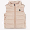 Moncler Ghany Baby Girls Bodywarmer In Light Pink