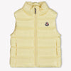 Moncler Ghany Baby Girls Bodywarmer In Yellow