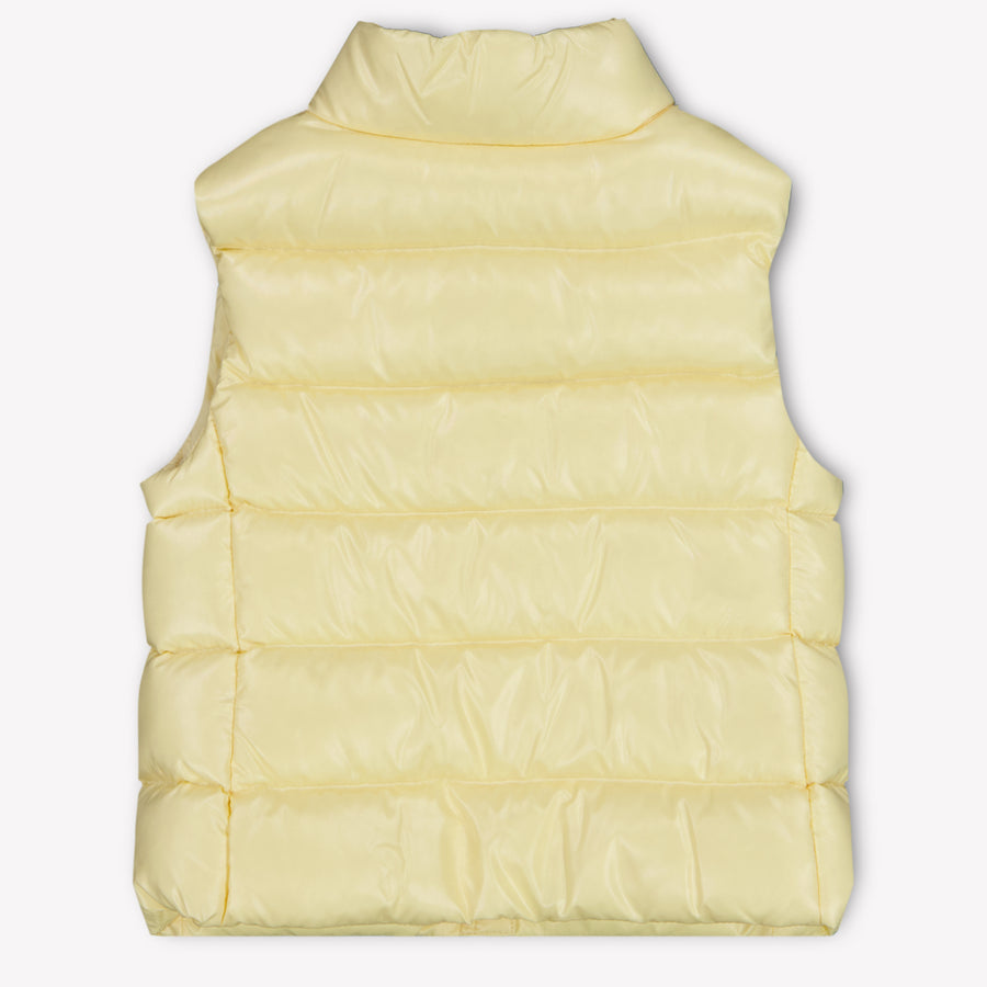 Moncler Ghany Baby Girls Bodywarmer In Yellow