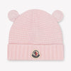 Moncler Baby Unisex Hat In Light Pink