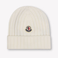 Moncler Baby Unisex Muts In Off White