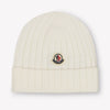 Moncler Baby Unisex Hat In OffWhite