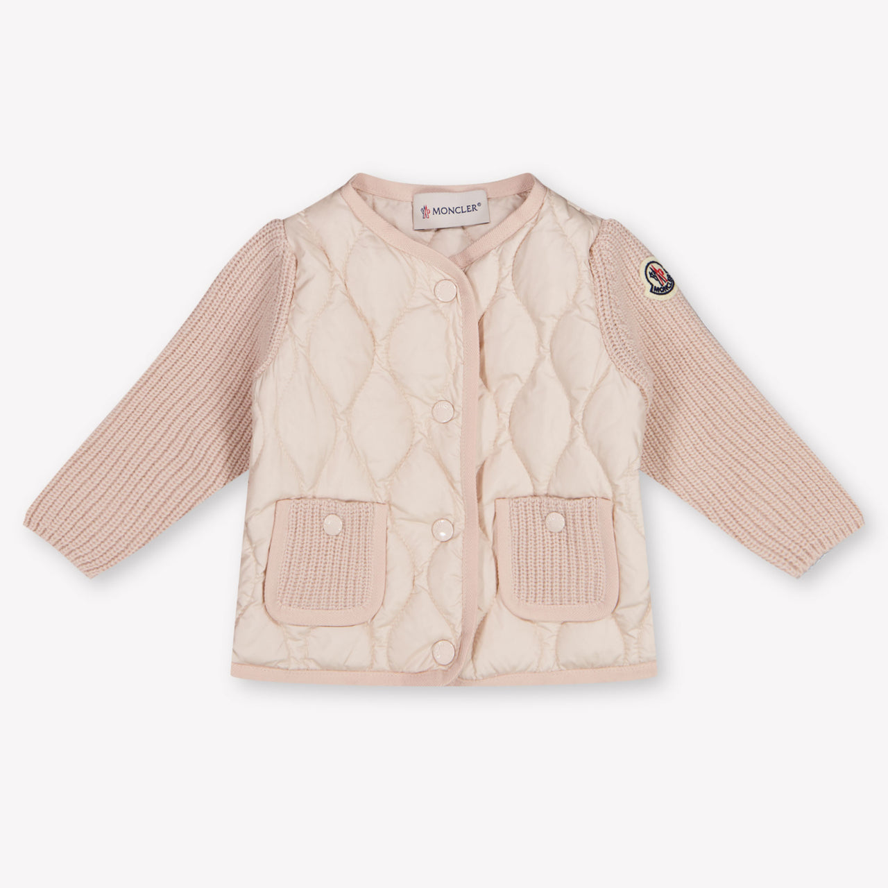 Moncler Baby Girls Cardigan In Light Pink