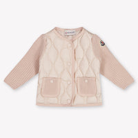 Moncler Baby Girls Cardigan In Light Pink