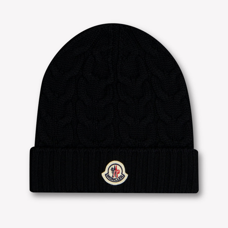 Moncler Kinder Jongens Muts In Zwart