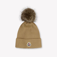 Moncler Kinder Meisjes Muts In Beige