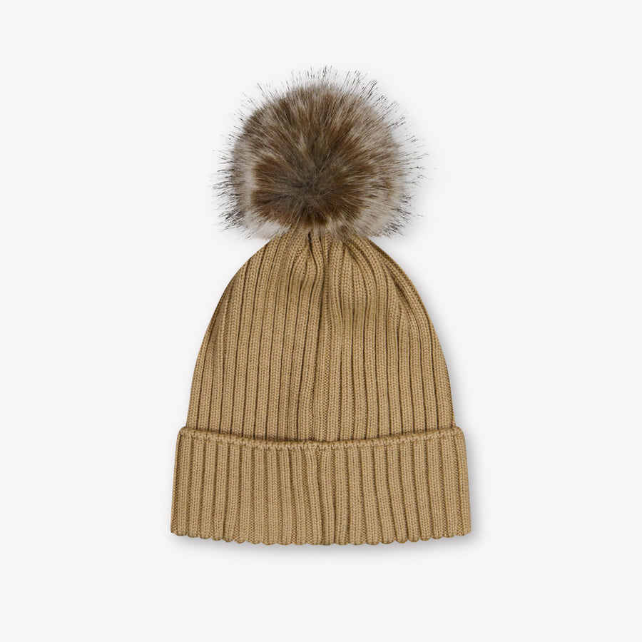 Moncler Kinder Meisjes Muts In Beige